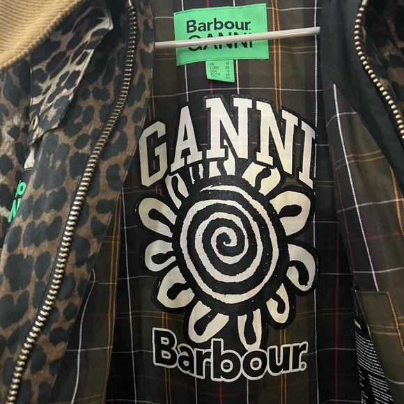 SOLD Ganni x Barbour Leopard Jacket - Picture 6 of 11